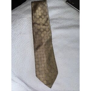 Fumagalli's Gold With Blue 100% Silk Men's Neck Tie B9